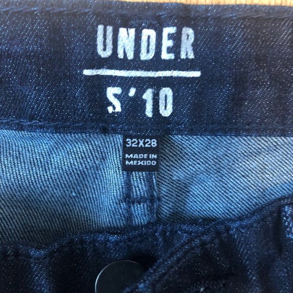 Under 5'10 Bruce Slim Tapered Fit Jean Blue Slub - Picture 3 of 5